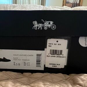Coach Black Leather Loafers